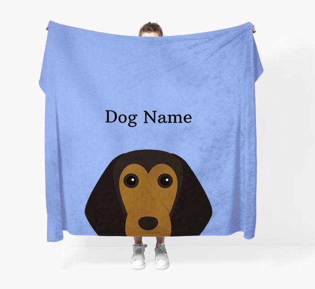 'Peeking Icon' - Personalized {breedFullName} Blanket